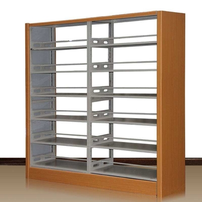Wooden Frame 2.0mm Library Steel Rack 950mm Width Metal Storage Rack