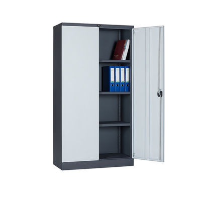 Office Furniture Steel Locker Cupboard Two Swing Door Metal Filing Cabinet