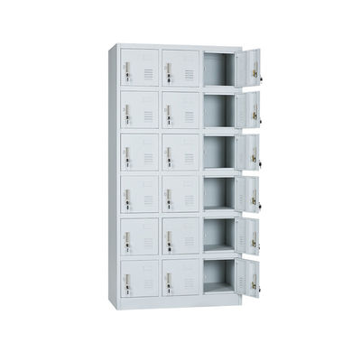 3 Lines 18 Doors Multifunctional Steel Cabinet Metal Lockers