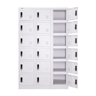 3 Lines 18 Doors Multifunctional Steel Cabinet Metal Lockers