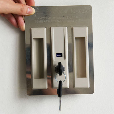 2 In 1 System Sliding Door Cupboard Lock For Metal Furniture