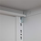 Office Two Door Metal File Cabinet Glass Electrostastic Powder Coating