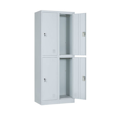 Horizontal School Design Metal Lockers 0.5-1.2mm Plastic Handles