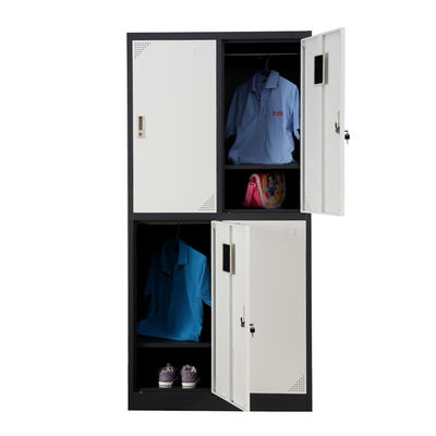 Horizontal School Design Metal Lockers 0.5-1.2mm Plastic Handles