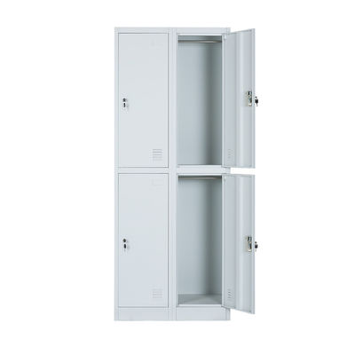 Horizontal School Design Metal Lockers 0.5-1.2mm Plastic Handles