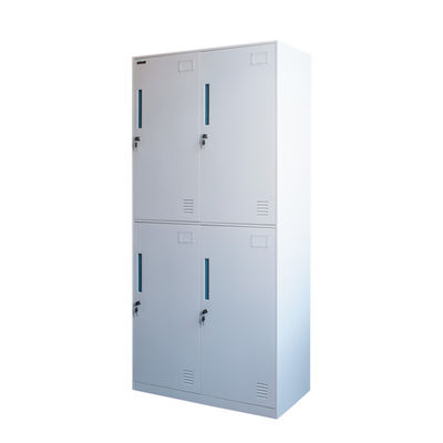 Horizontal School Design Metal Lockers 0.5-1.2mm Plastic Handles