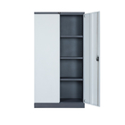 Office School Knock Down 2 Door Flat Cabinet Steel File Storage