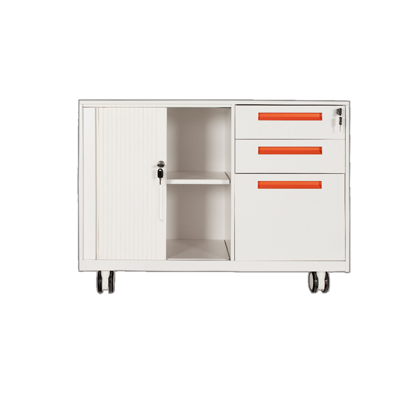 Electrostatic Metal Mobile Pedestal Storage Cabinets With Adjustable Shelves