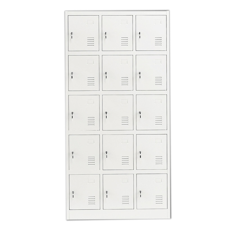 Modern Steel Wardrobe Modular Closet Storage Locker Cabinet With 15 Doors